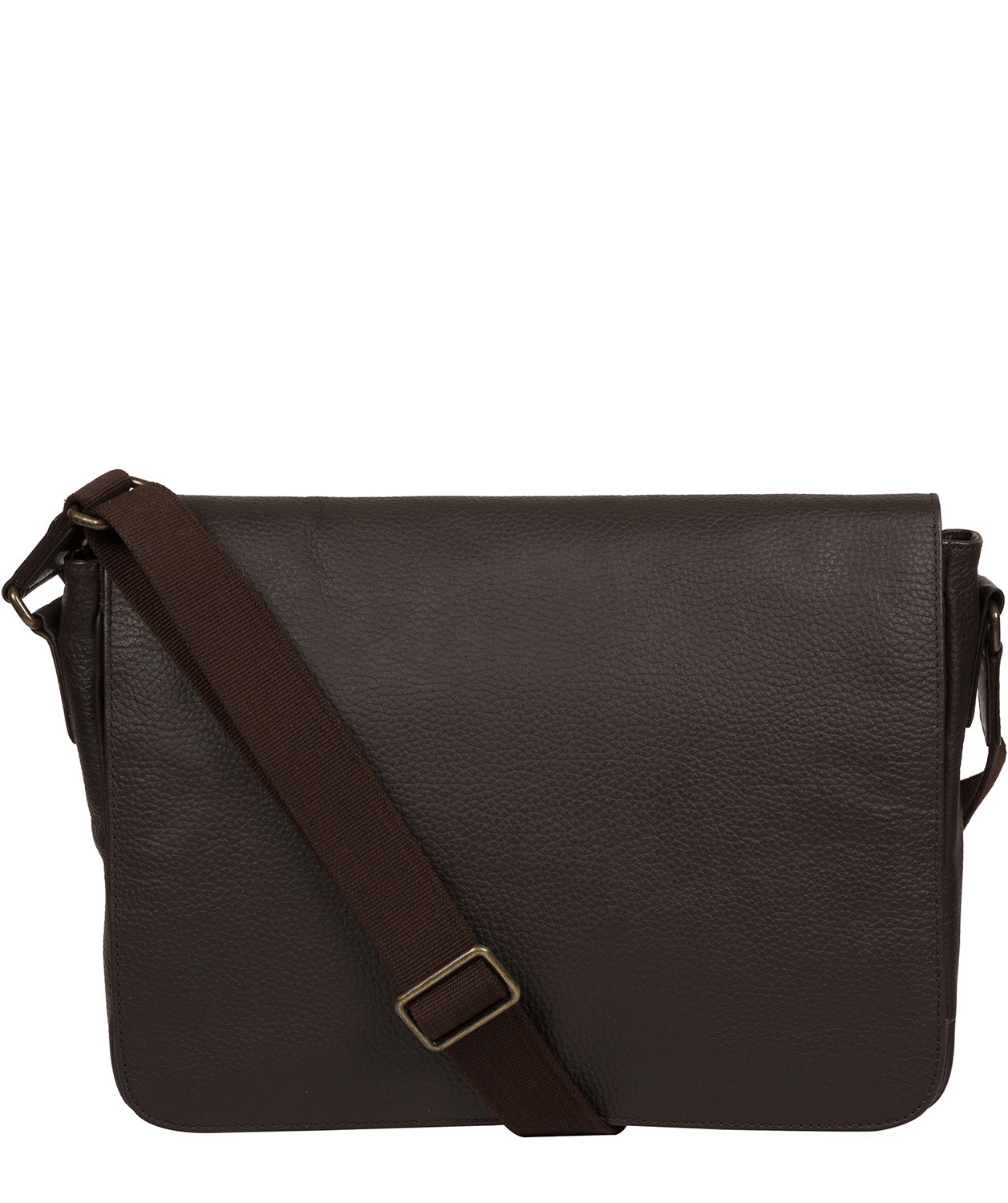 'Keats' Brown Leather Messenger Bag Pure Luxuries London