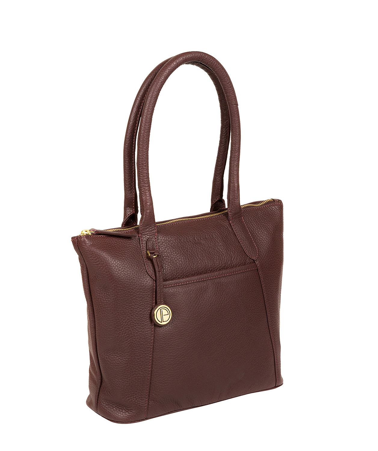 'Alnwick' Auburn Small Leather Tote