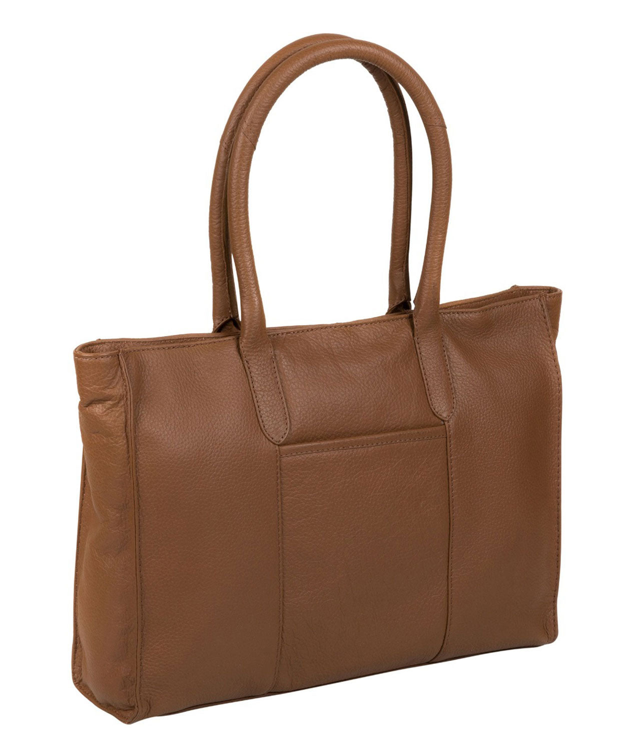 'Bexley' Dark Tan Leather Tote Bag