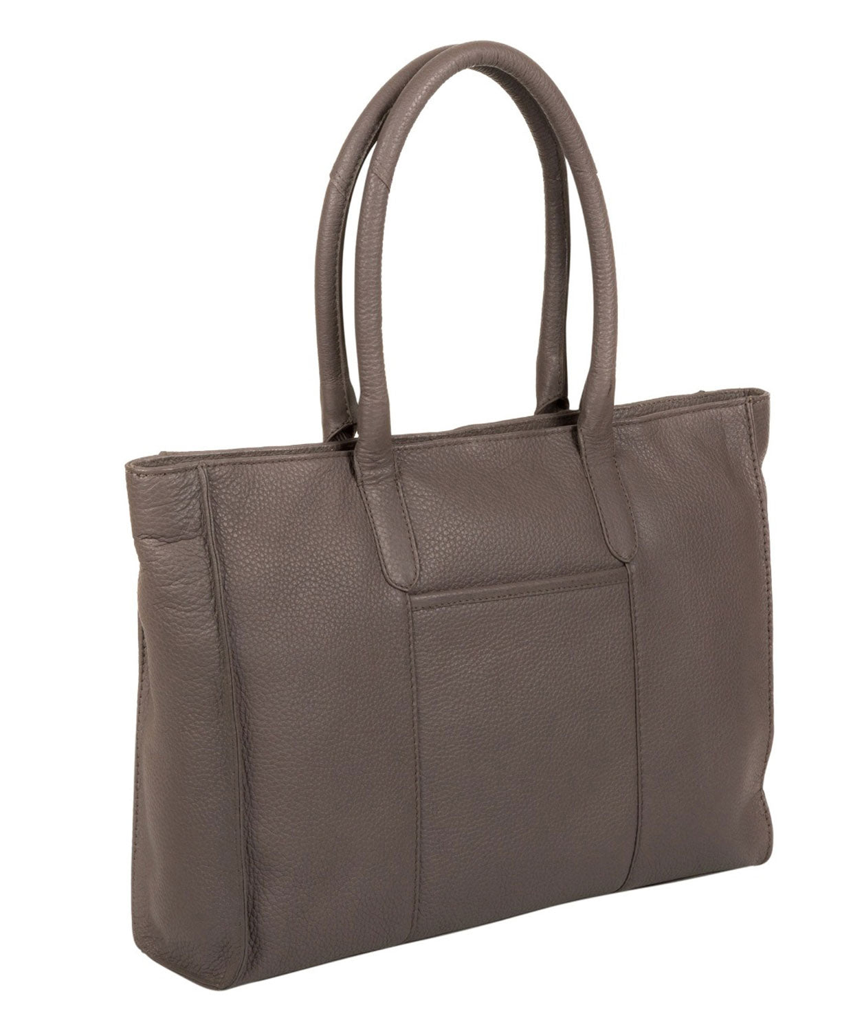 'Bexley' Grey Leather Tote Bag