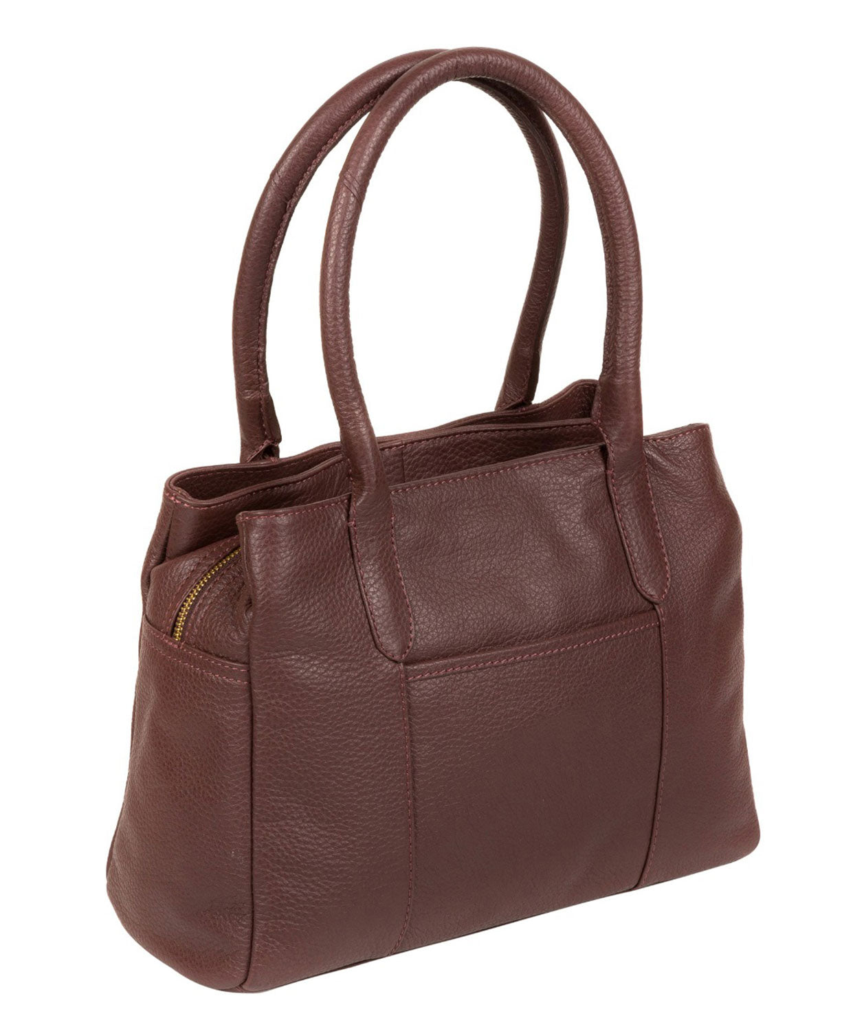 'Cheadle' Auburn Leather Handbag