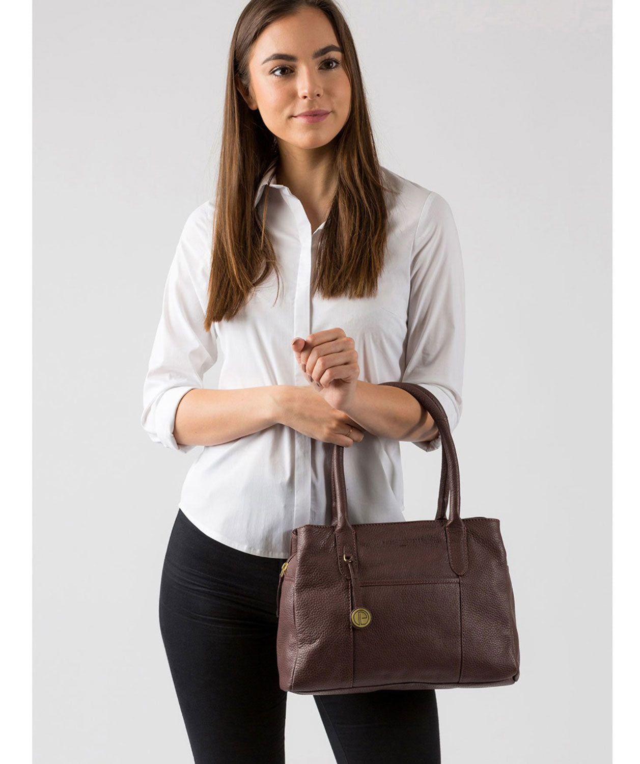 'Cheadle' Auburn Leather Handbag