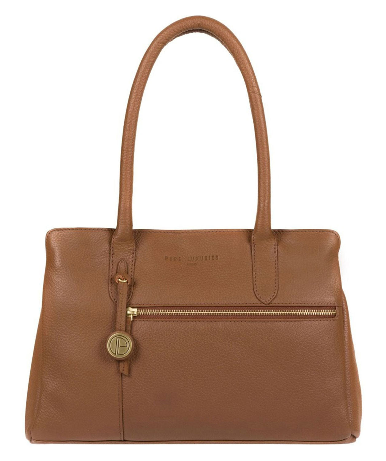 'Darley' Dark Tan Leather Handbag