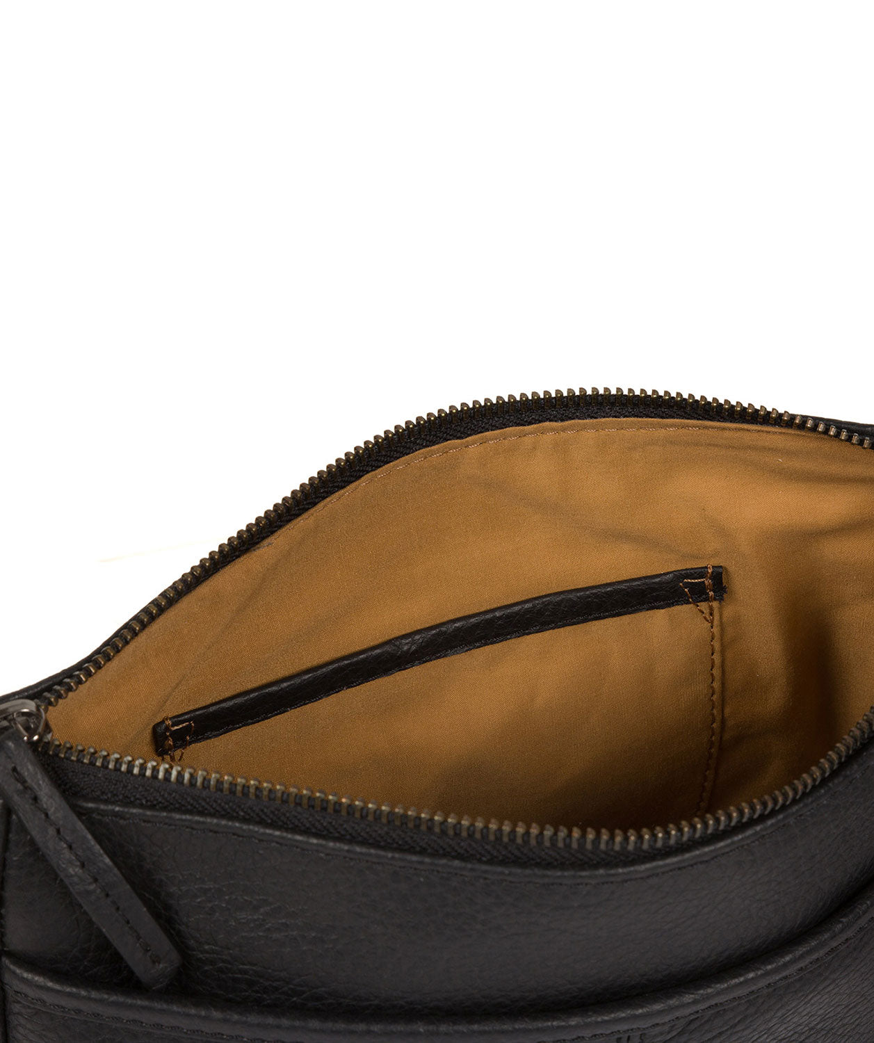 'Guildford' Black & Platinum-Coloured Detail Leather Bag