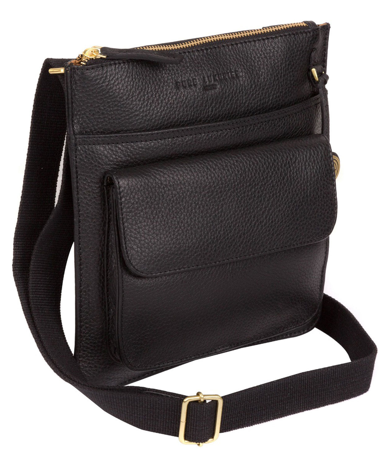 'Jarrow' Black & Gold-Coloured Detail Bag