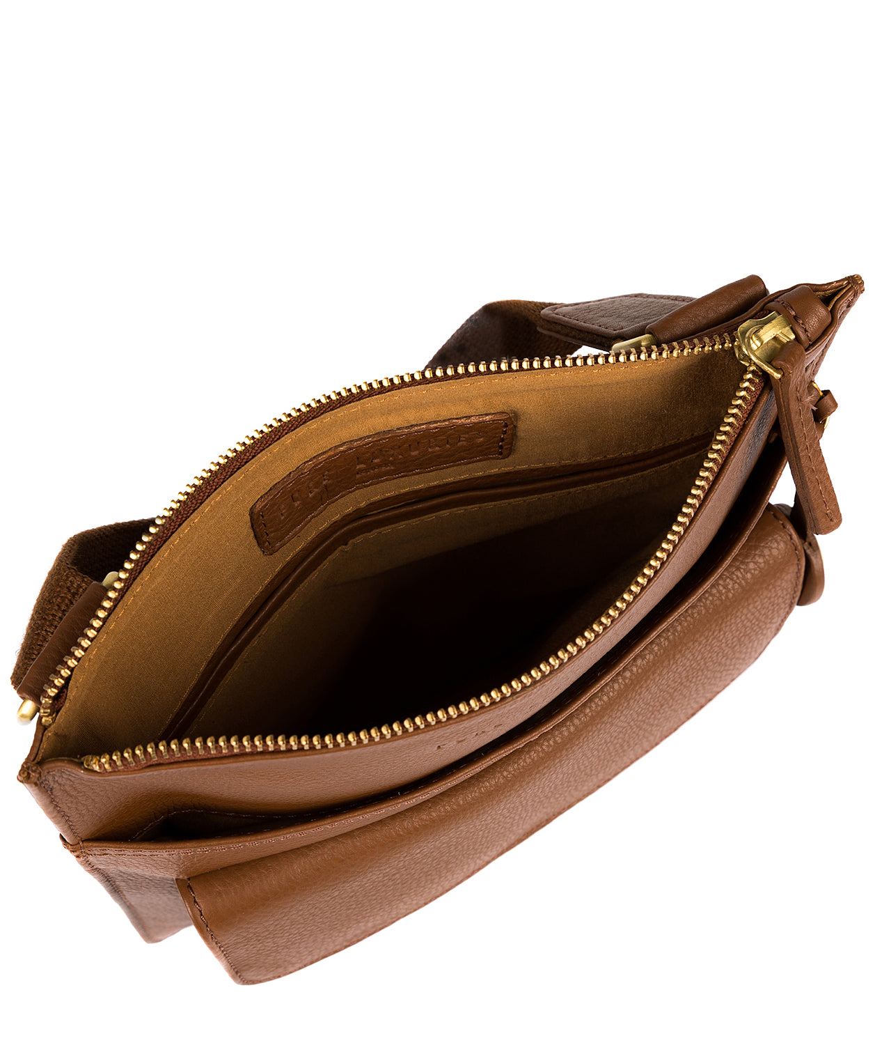 'Jarrow' Tan & Gold-Coloured Detail Bag