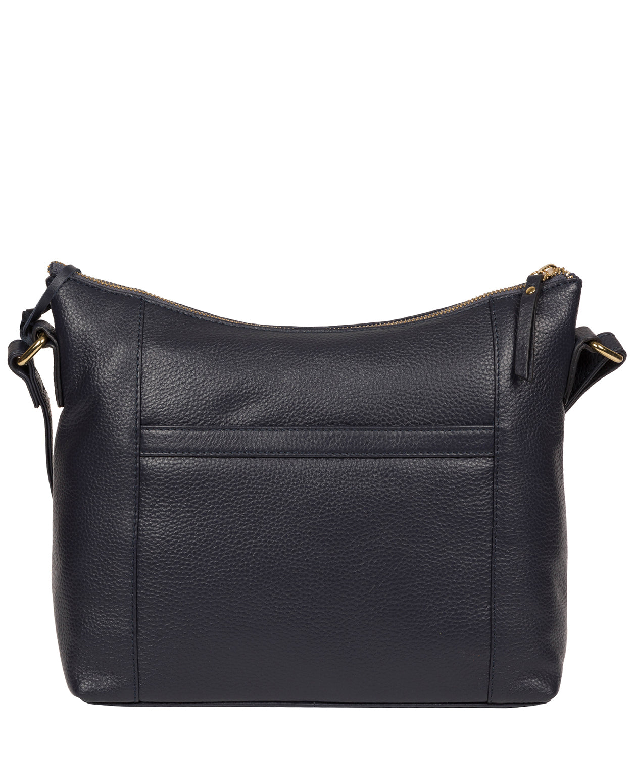 'Sequoia' Navy Leather Shoulder Bag Pure Luxuries London