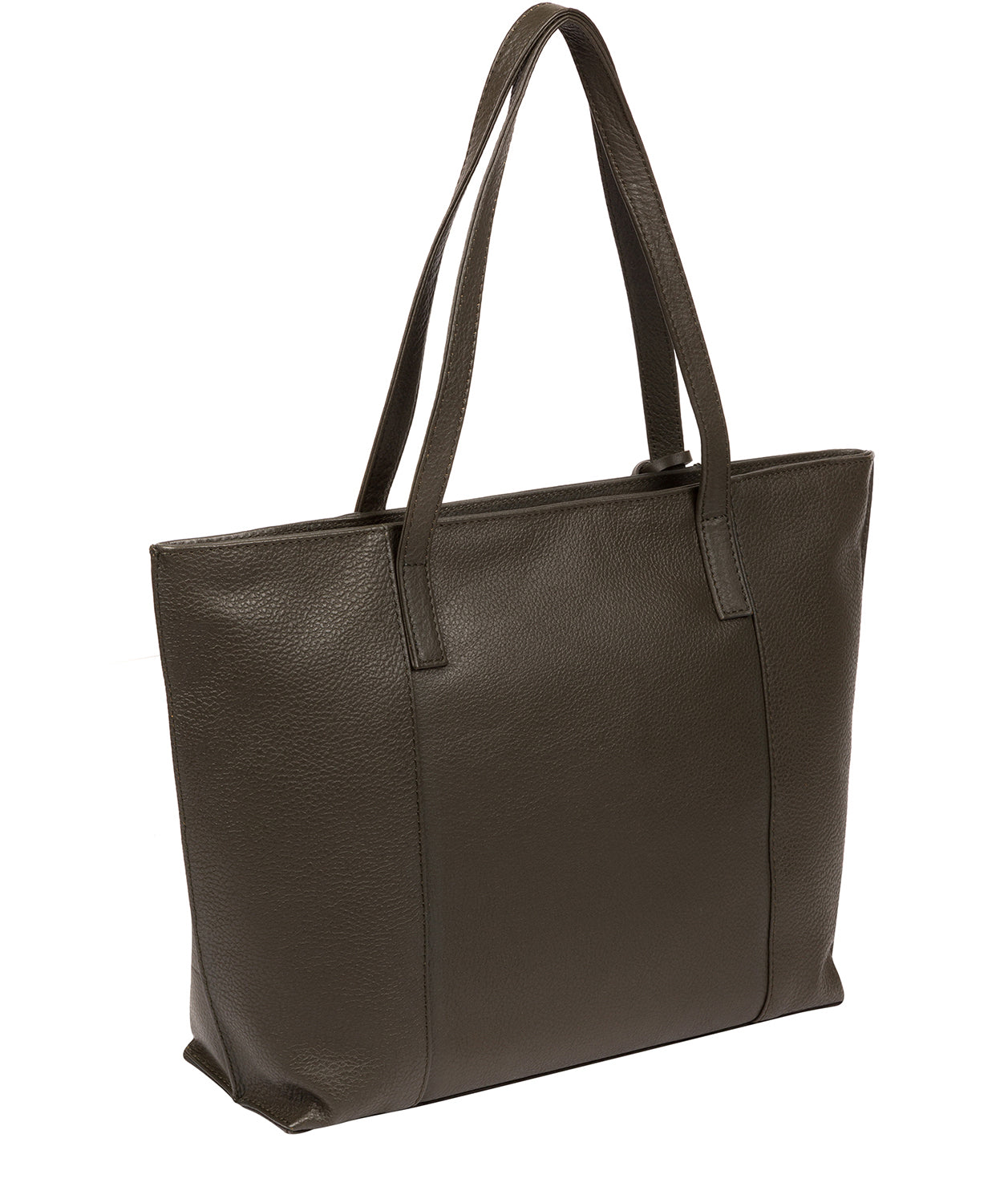 'Skye' Olive Leather Tote Bag Pure Luxuries London