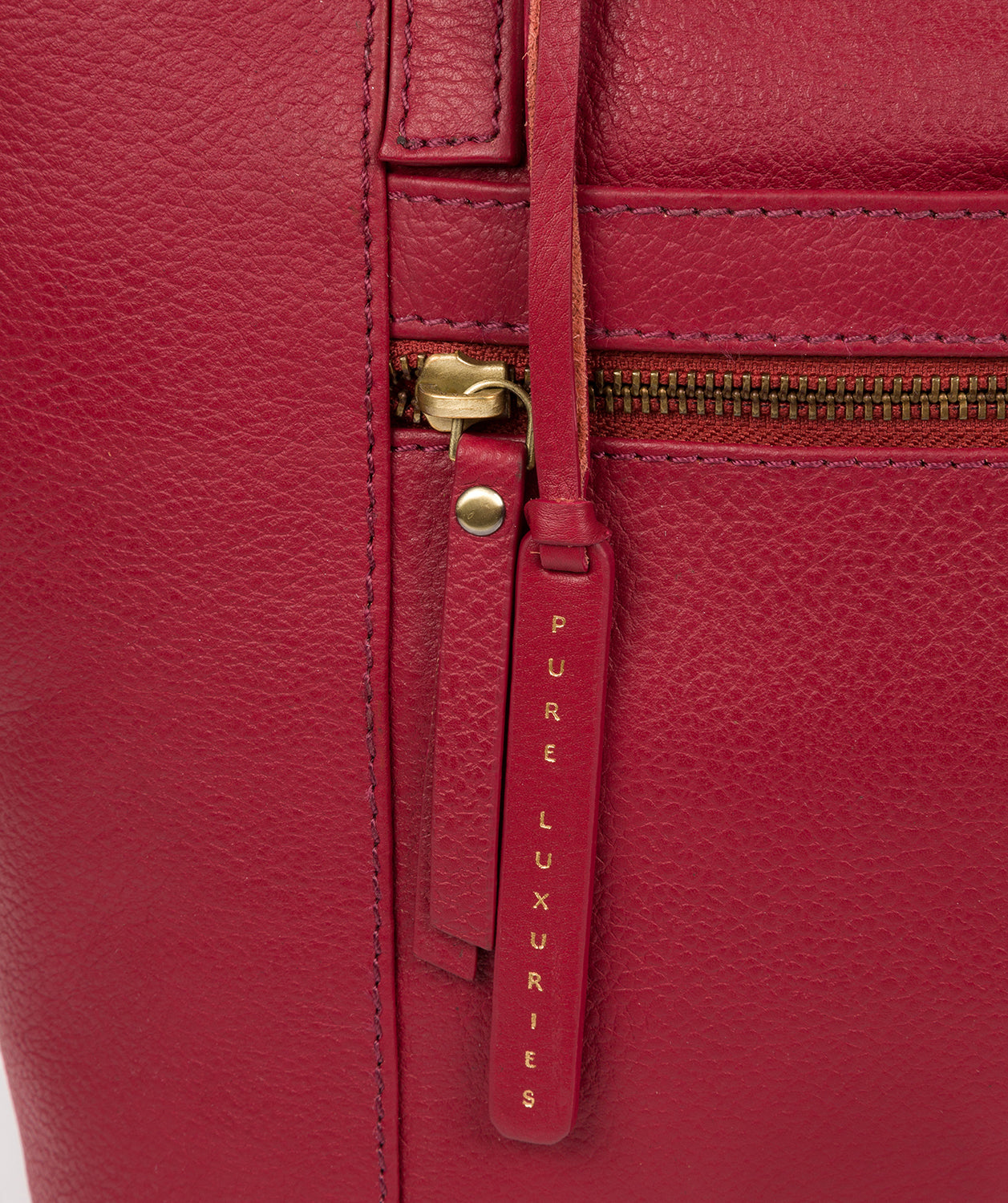 'Skye' Red Leather Tote Bag Pure Luxuries London