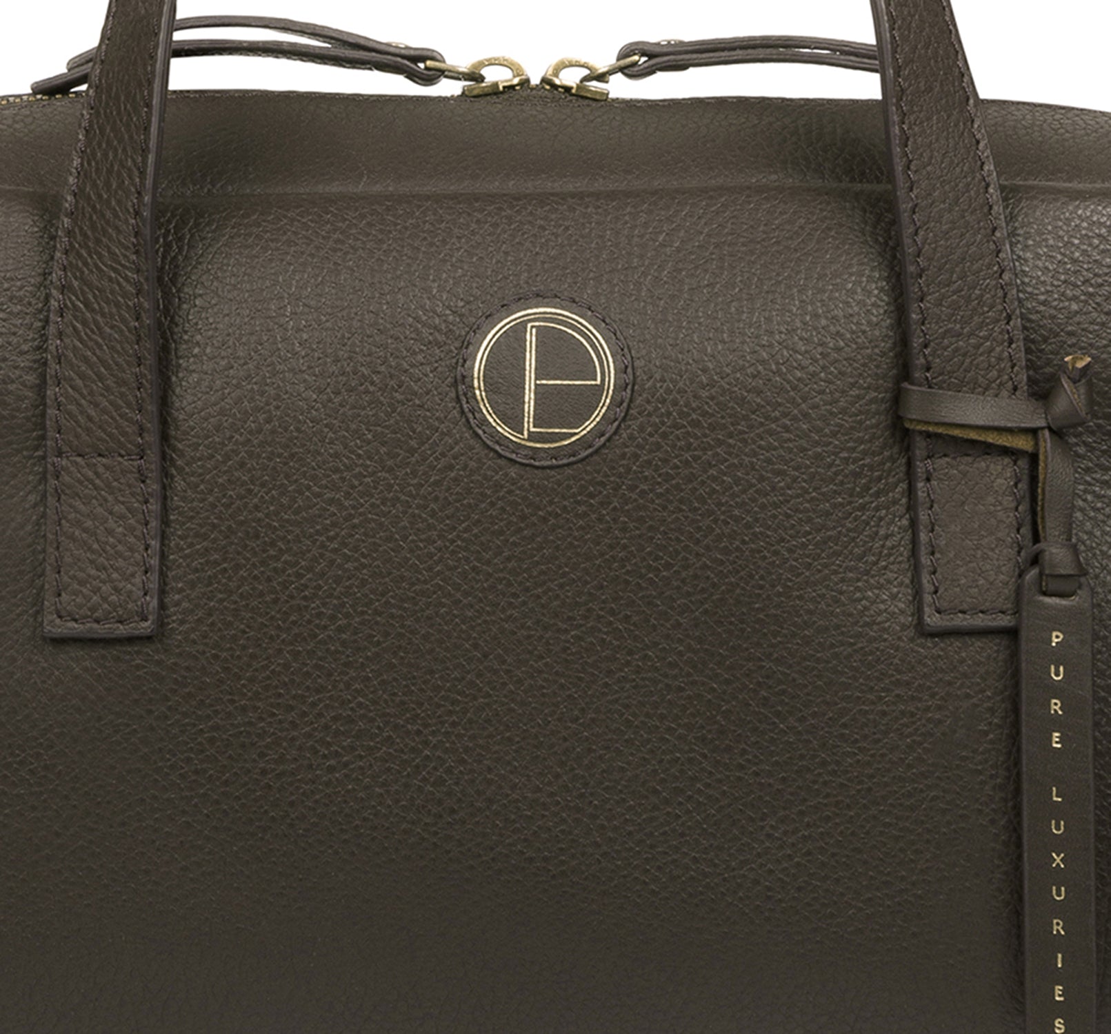 'Pitunia' Olive Leather Handbag Pure Luxuries London