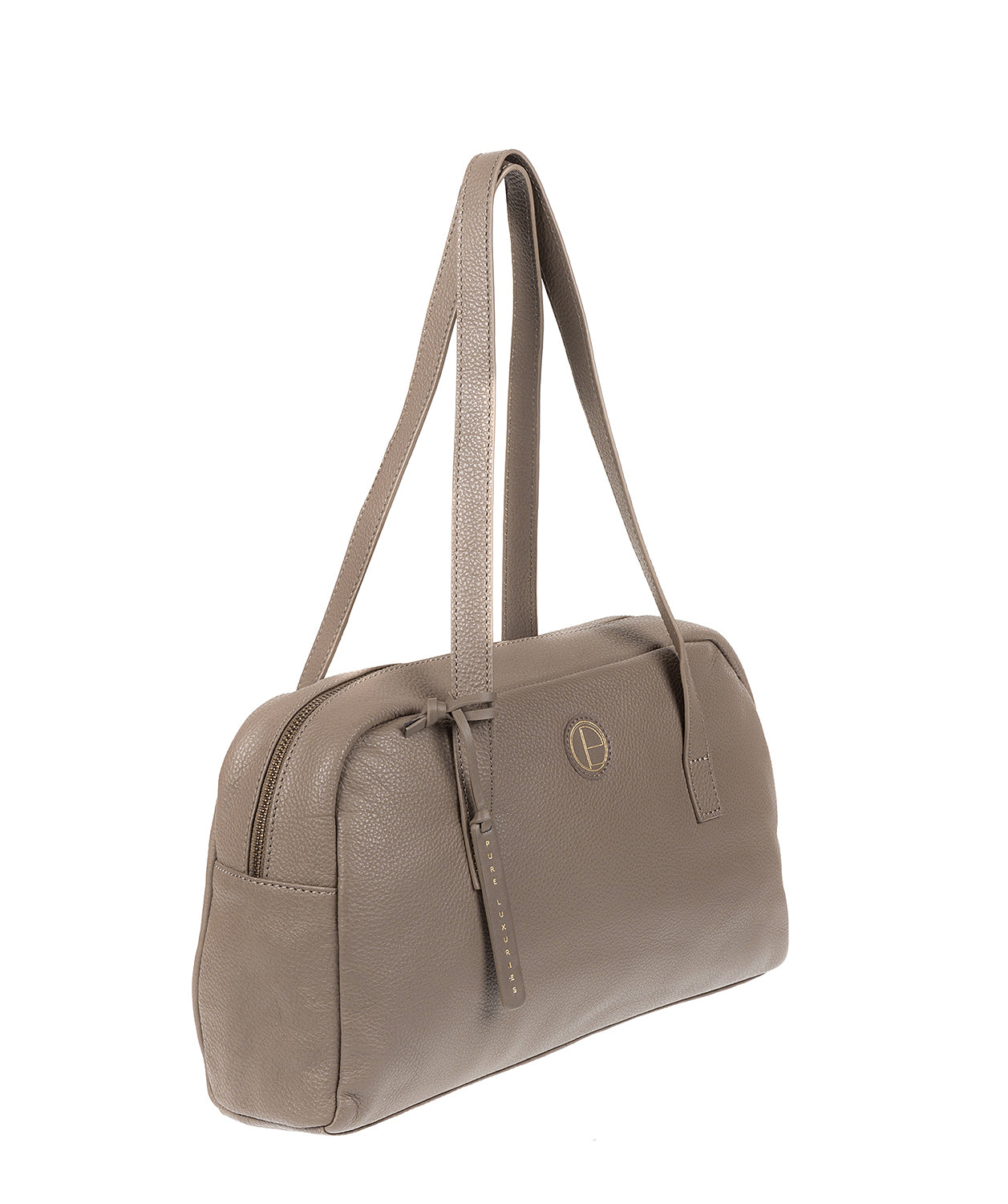 'Pitunia' Taupe Leather Handbag