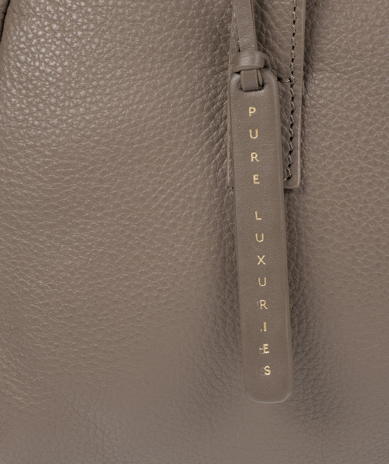 'Pitunia' Taupe Leather Handbag