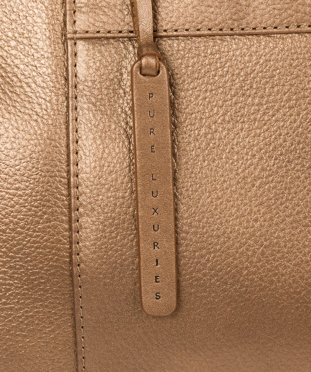 'Dusk' Bronze Gold Leather Shoulder Bag image 5