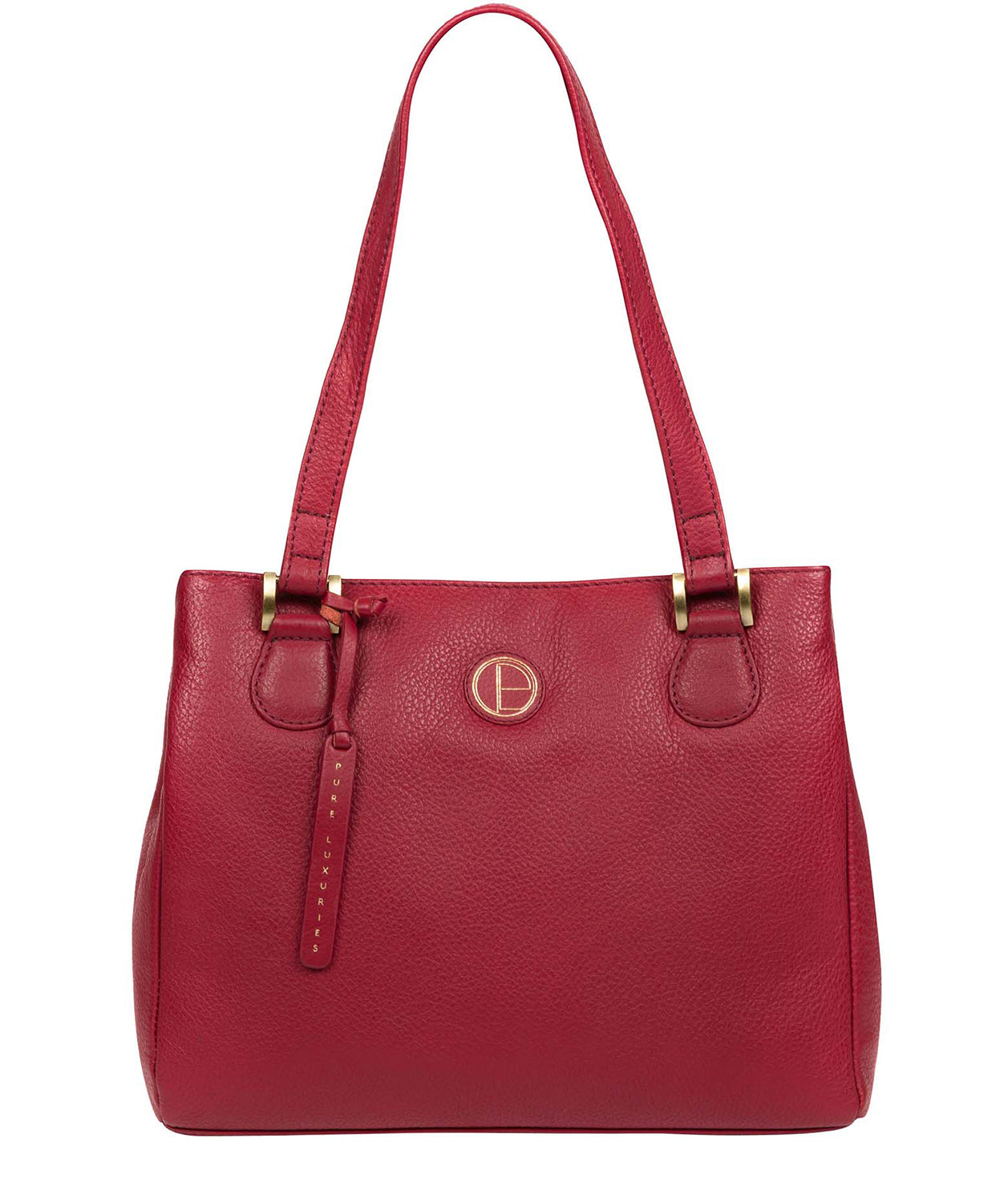 'Milana' Red Leather Handbag