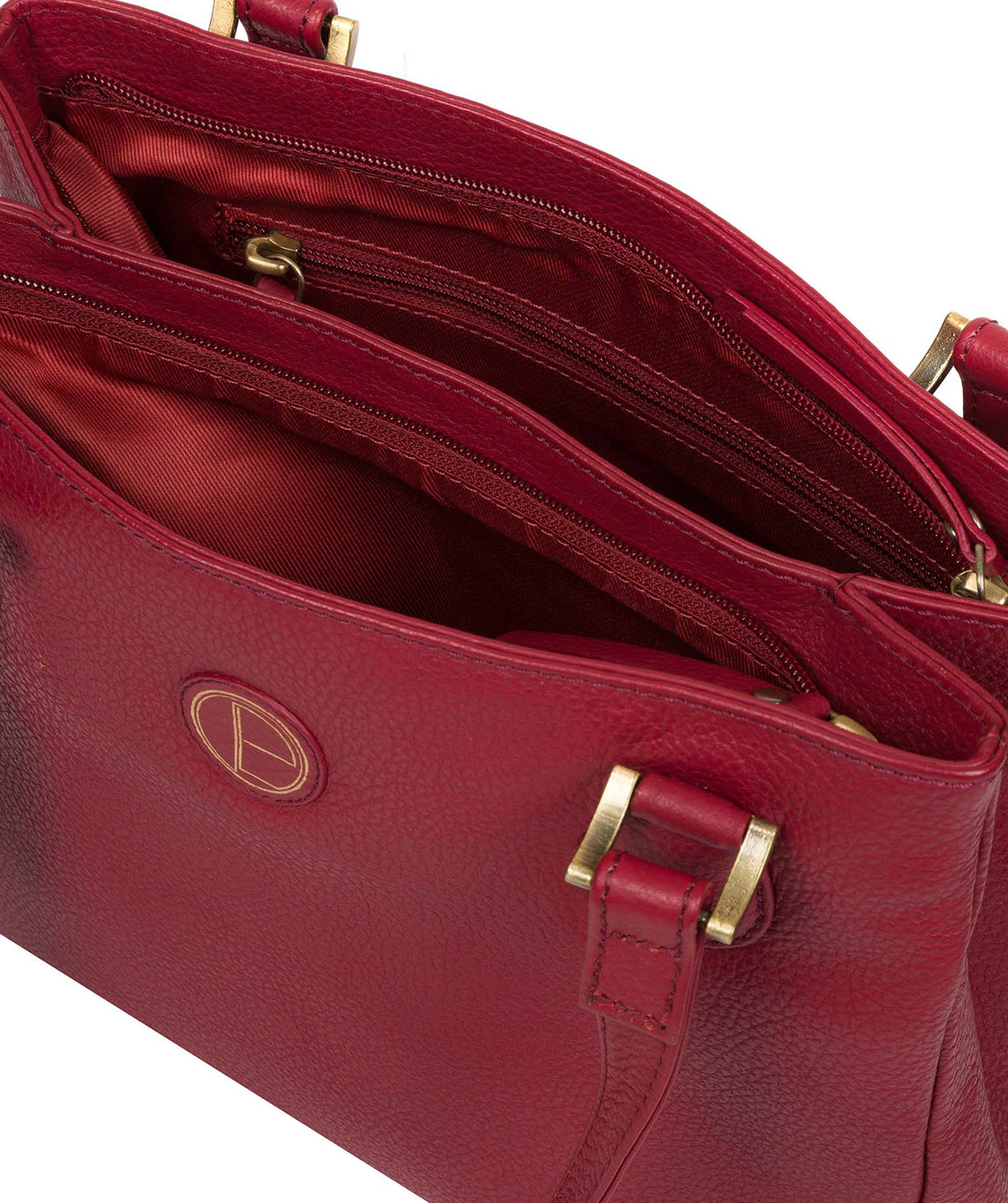 'Milana' Red Leather Handbag