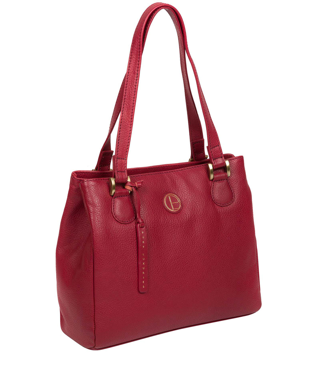 'Milana' Red Leather Handbag