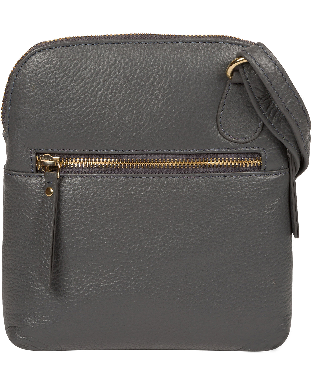 'Orsola' Grey Leather Cross Body Bag image 3