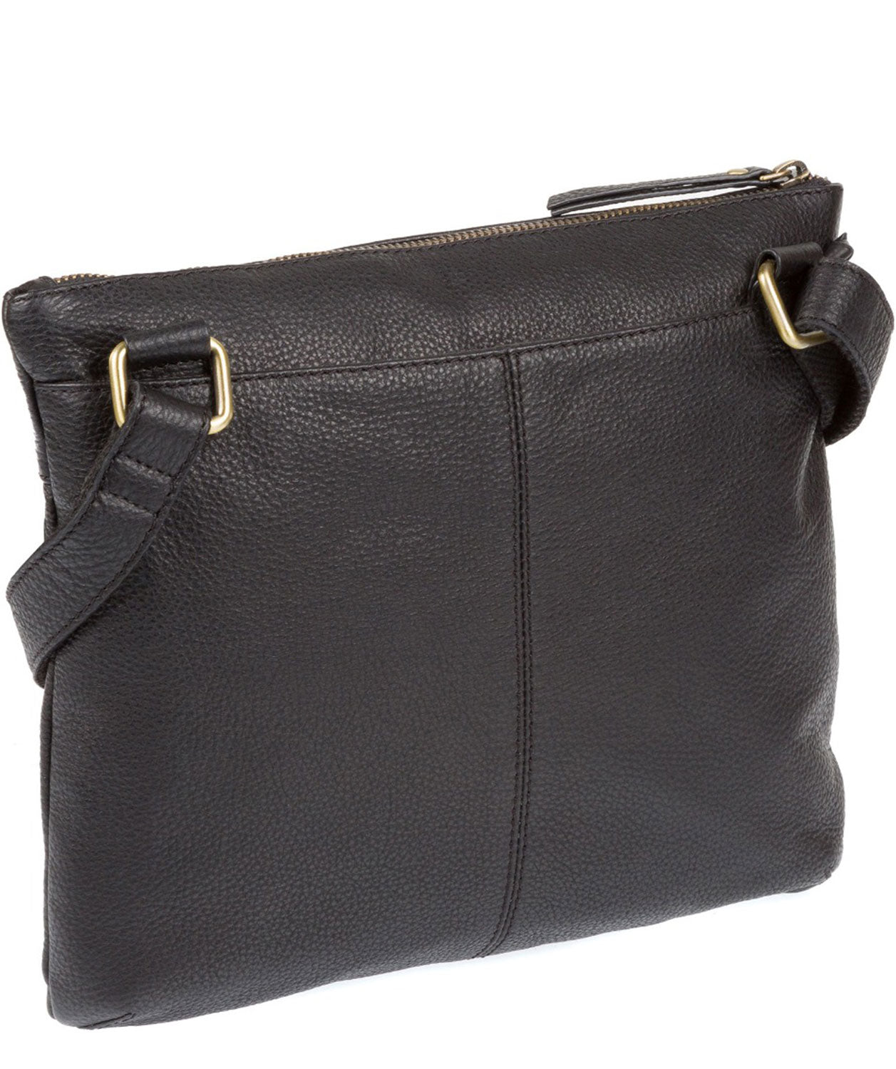 'Serenity' Black Leather Cross Body Bag