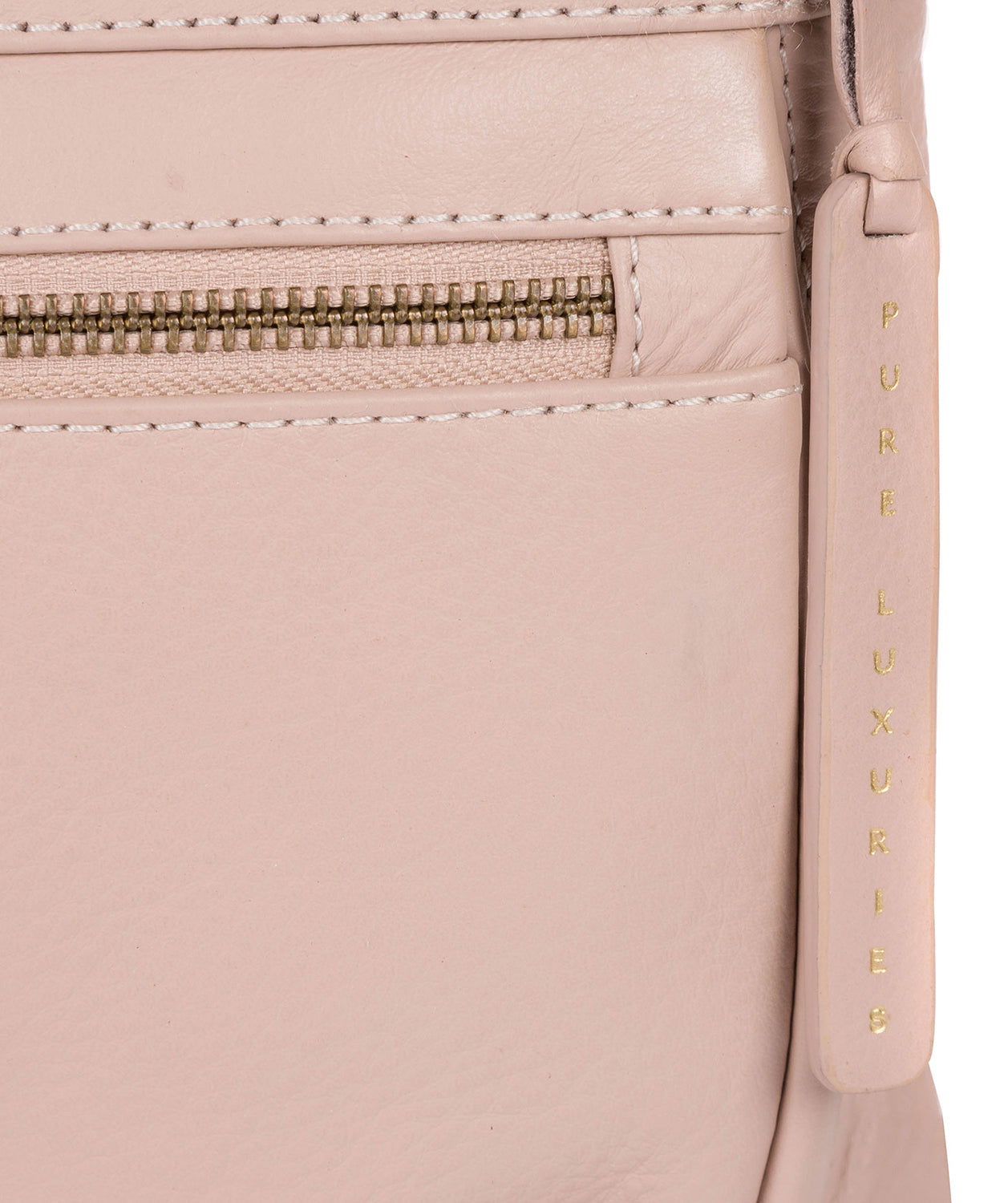 'Serenity' Blush Pink Leather Cross Body Bag image 5