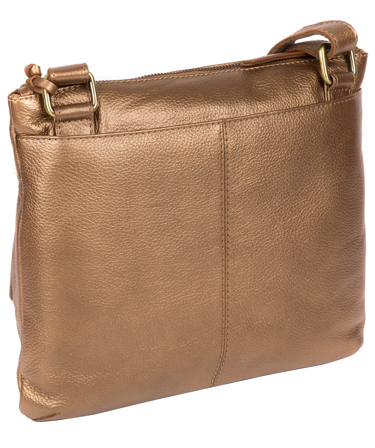 'Serenity' Bronze Gold Leather Cross Body Bag image 3