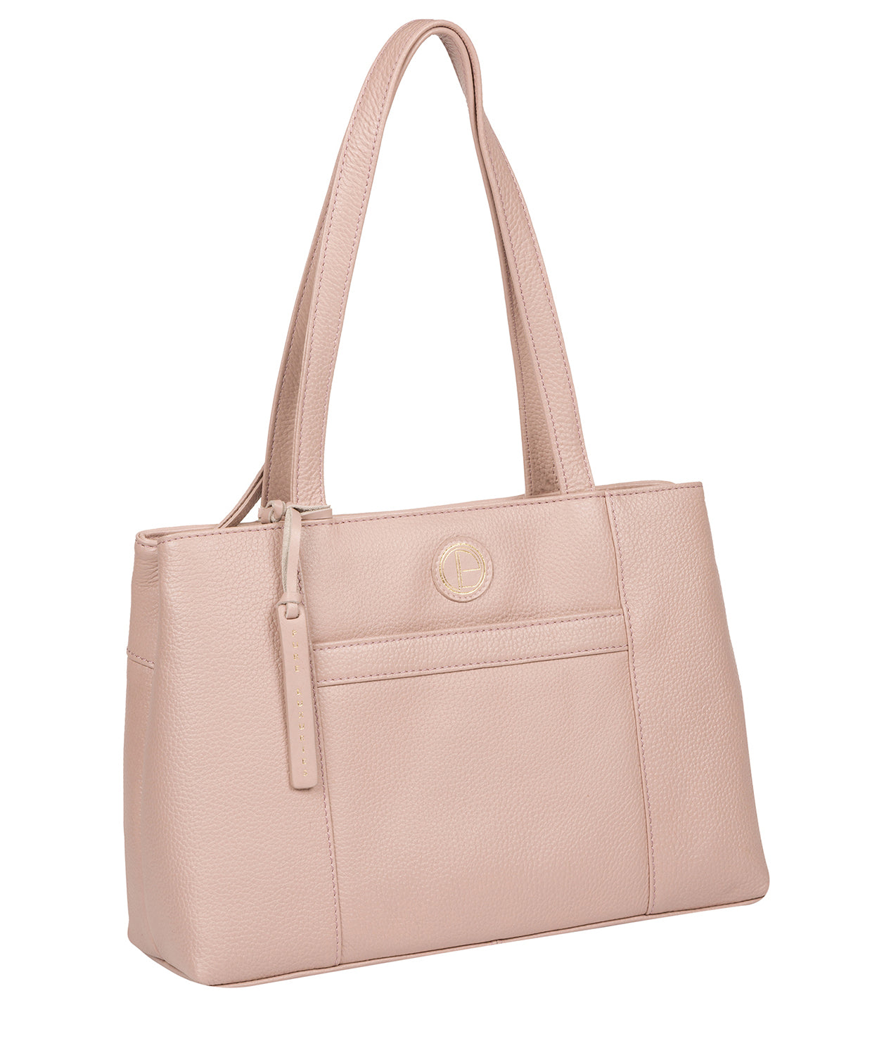 'Mist' Blush Pink Leather Handbag Pure Luxuries London