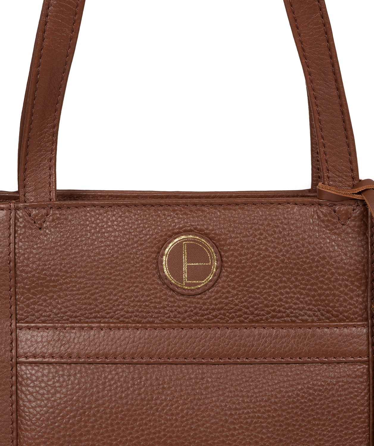 'Mist' Dark Tan Leather Handbag image 6