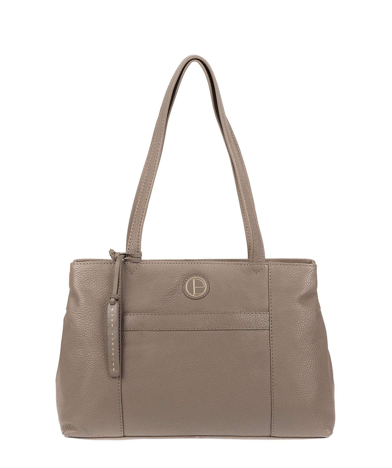 'Mist' Taupe Fine Leather Handbag