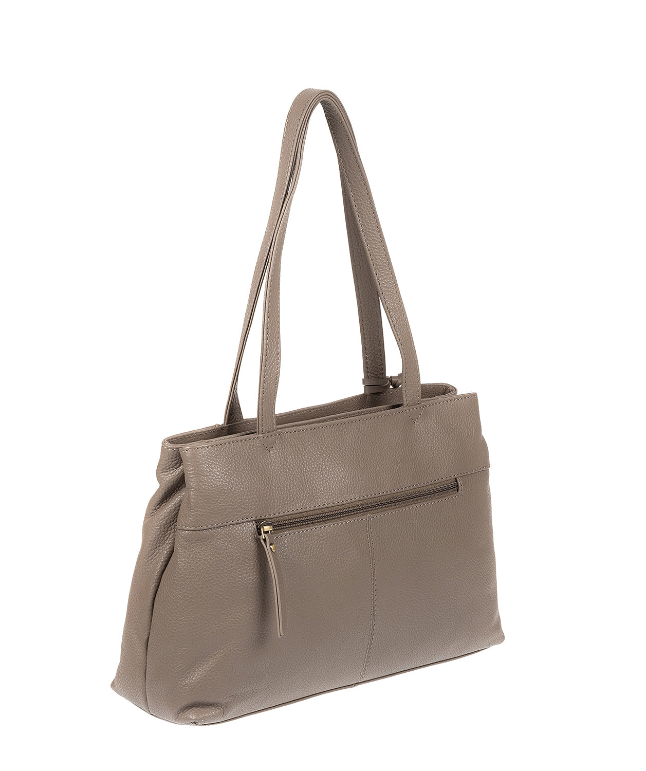 'Mist' Taupe Fine Leather Handbag