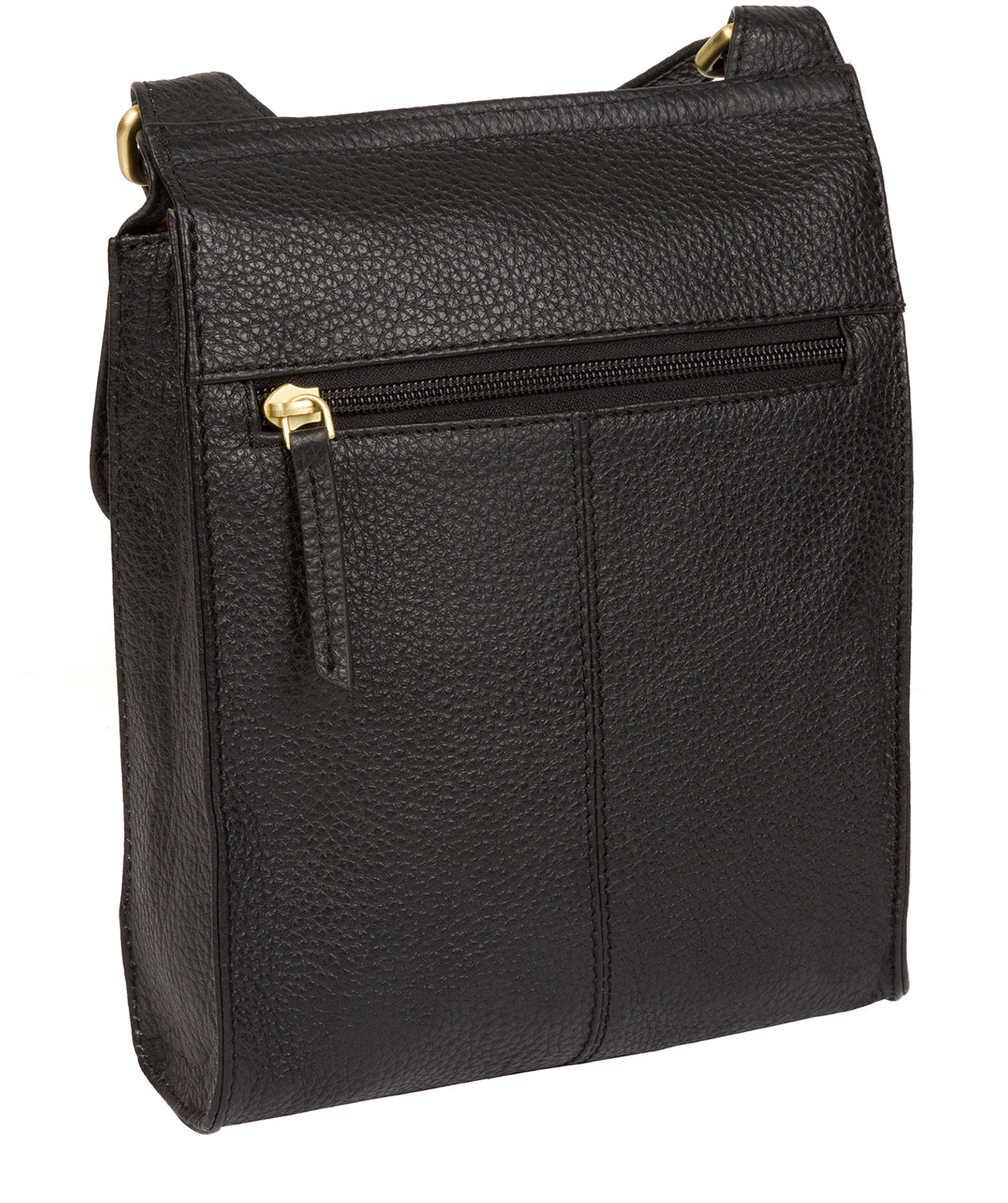 'Mabel' Black Leather Cross Body Bag image 7