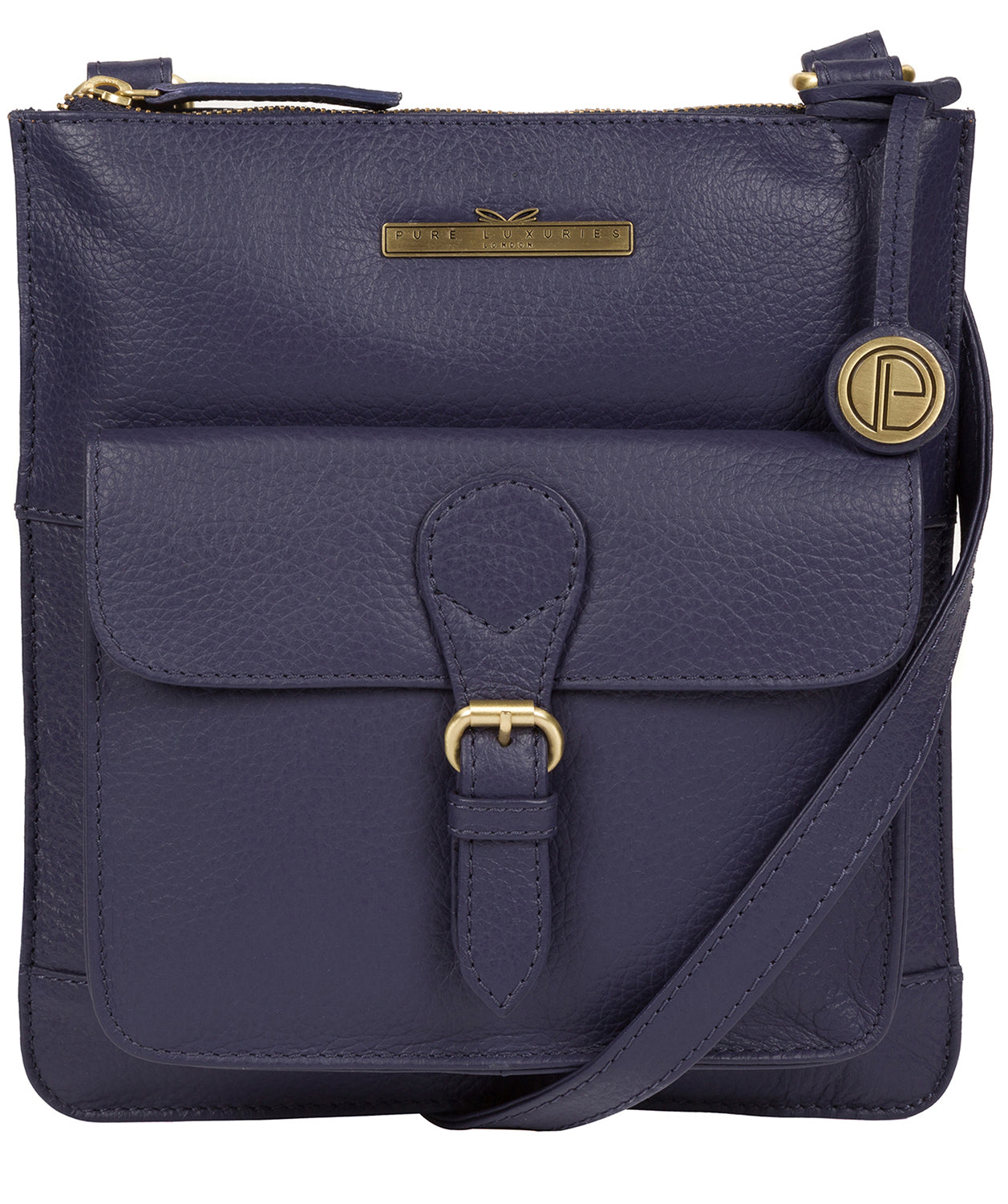 'Heather' Denim Leather Cross Body Bag