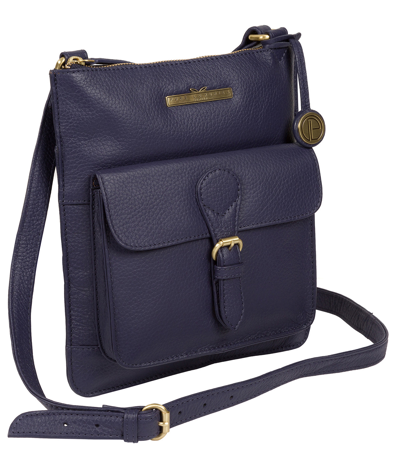 'Heather' Denim Leather Cross Body Bag