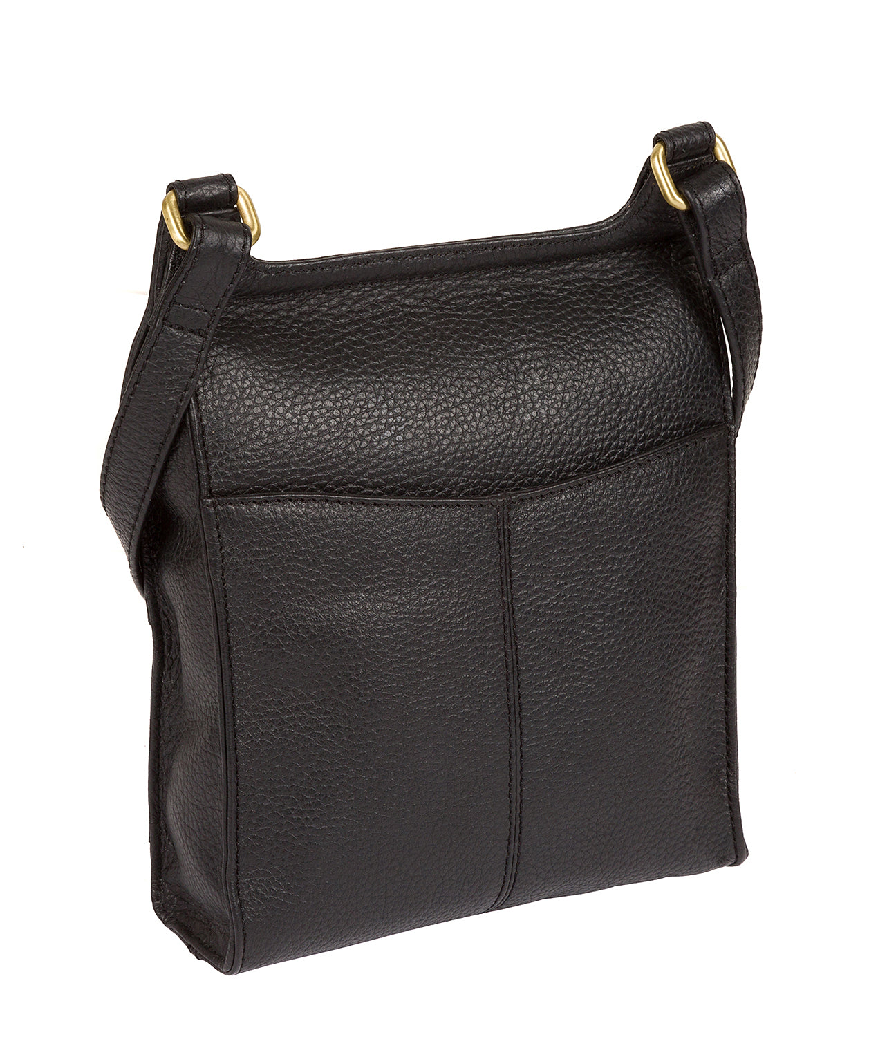 'Keala' Black Quality Leather Cross-Body Bag