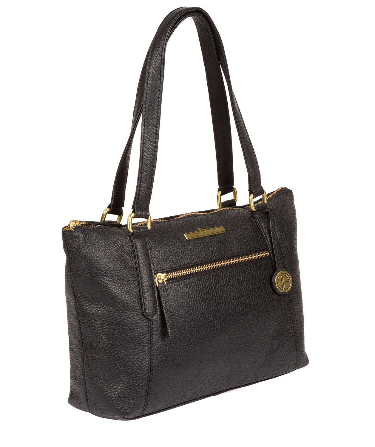 'Laurel' Black Leather Handbag image 3