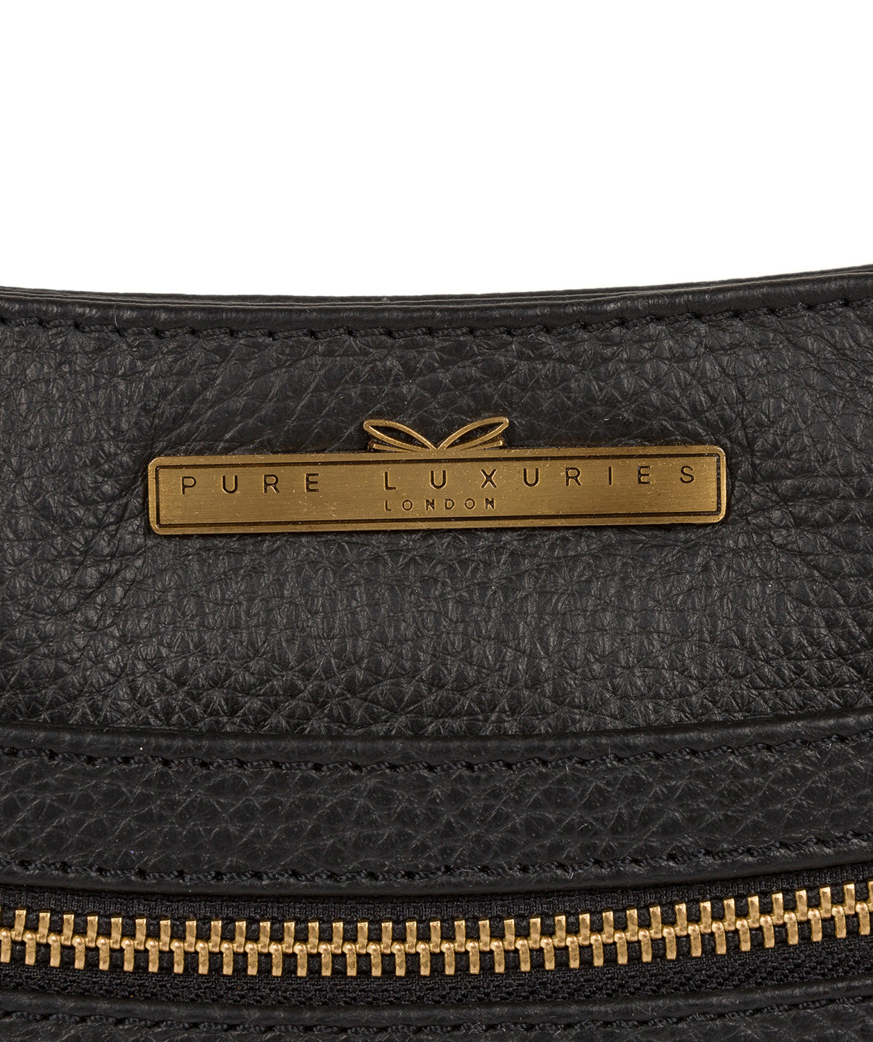 'Lily' Black Leather Cross Body Bag image 6