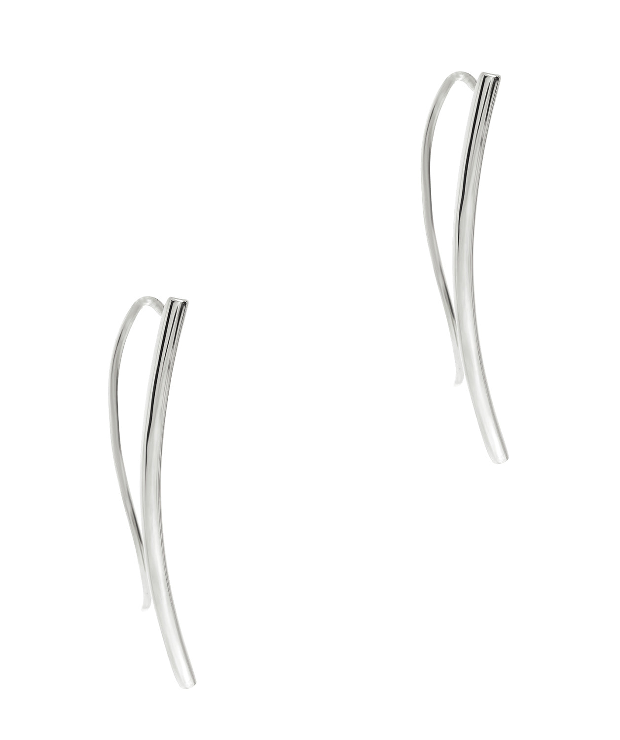 Gift Packaged 'Pelmo' 925 Silver Minimalistic Drop Earrings