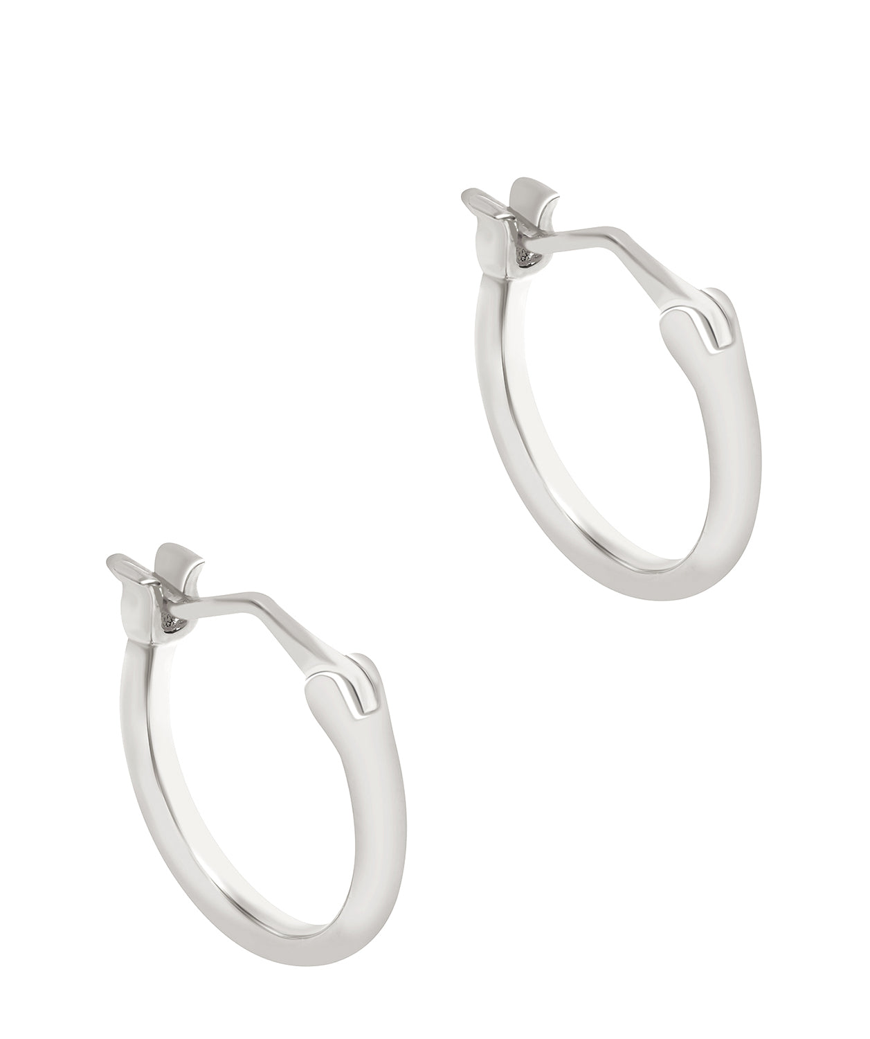 Gift Packaged 'Noir' 925 Silver Hoop Earrings