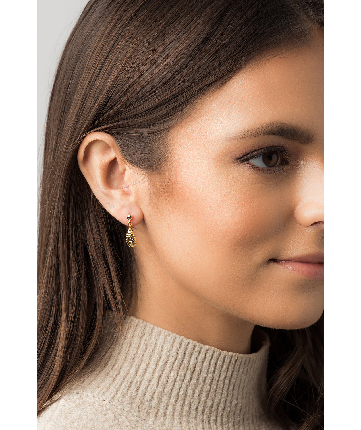 Gift Packaged 'Carrington' 18ct Yellow Gold Plated 925 Silver & Cubic Zirconia Drop Earrings