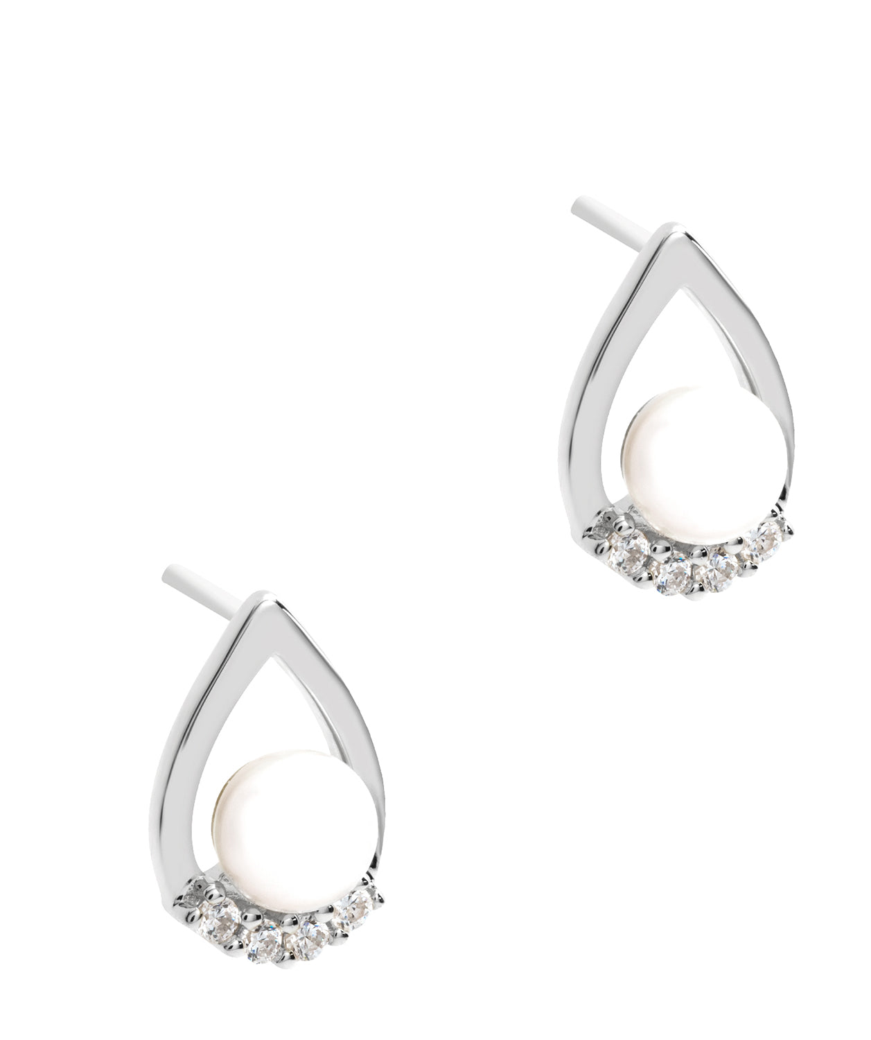 Gift Packaged 'Atwood' 925 Silver & Freshwater Pearl Earrings