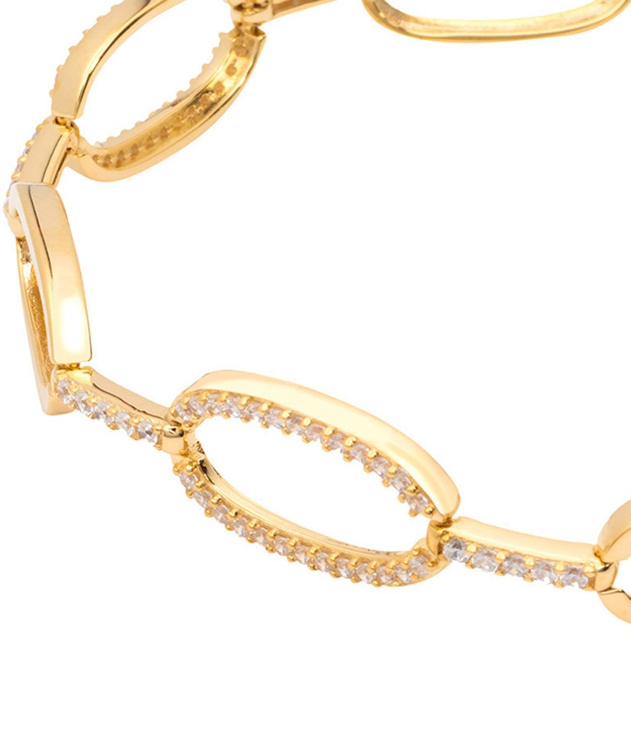 Gift Packaged 'Romilly' 18ct Yellow Gold Plated 925 Silver & Cubic Zirconia Bracelet Pure Luxuries London