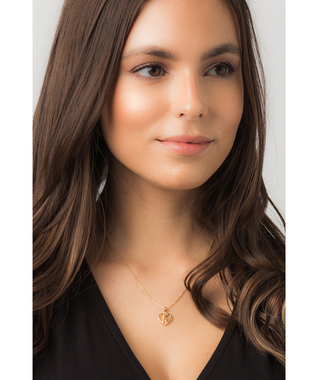 Gift Packaged 'Cirillo' 18ct Yellow Gold Plated 925 Silver Woven Heart Necklace