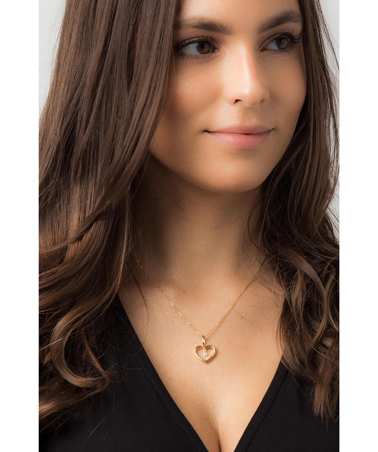 Gift Packaged 'Nicole' 18ct Yellow Gold Plated 925 Silver & Cubic Zirconia Necklace