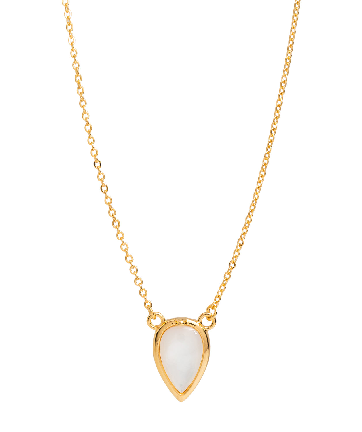 Gift Packaged 'Hesse' 18ct Yellow Gold Plated 925 Silver & Shell Pearl Necklace