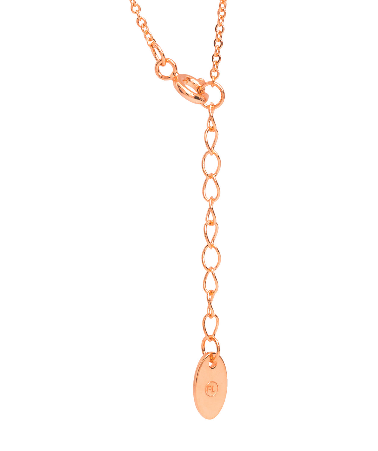 Gift Packaged 'Prados' 18ct Rose Gold Plated 925 Silver Cubic Zirconia Circle & Freshwater Pearl Necklace