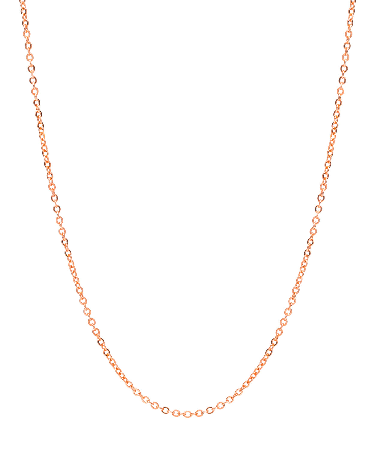 Gift Packaged 'Girona' 18ct Rose Gold Plated 925 Silver Fine Trace Chain Necklace