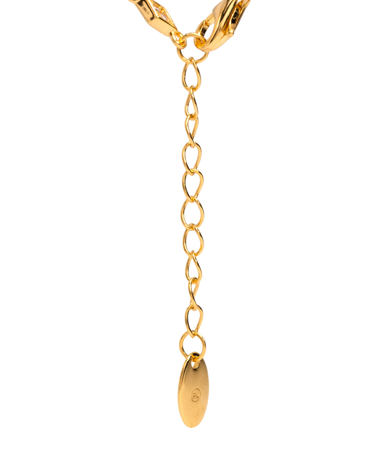 Gift Packaged 'Piccard' 18ct Yellow Gold Plated 925 Silver & Cubic Zirconia Necklace