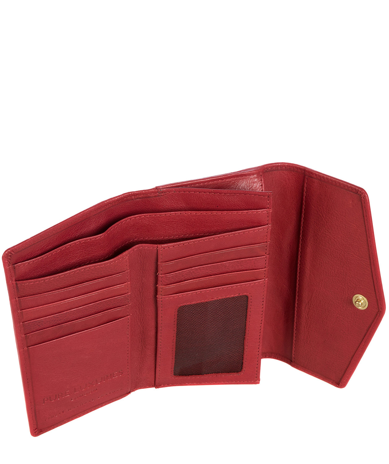 'Galway' Cherry Fine Leather RFID Purse