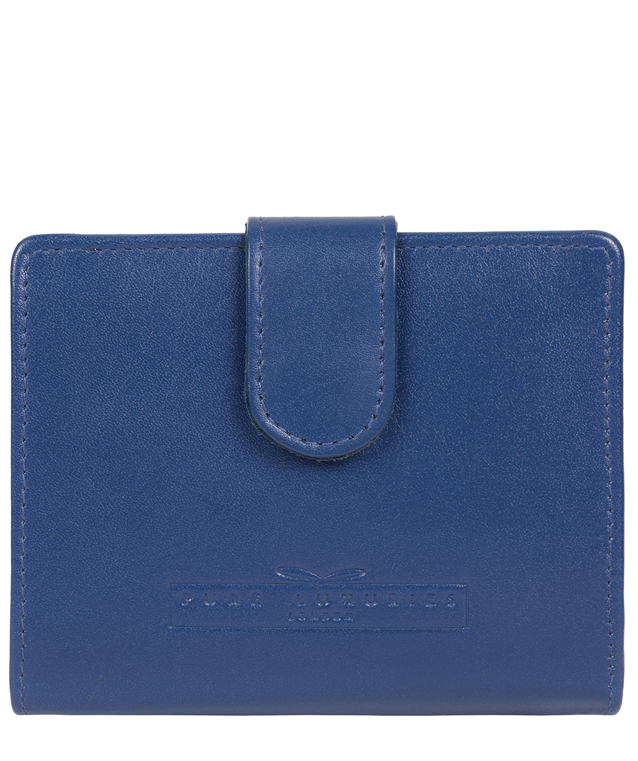 'Tori' Royal Blue Handcrafted Leather RFID Purse