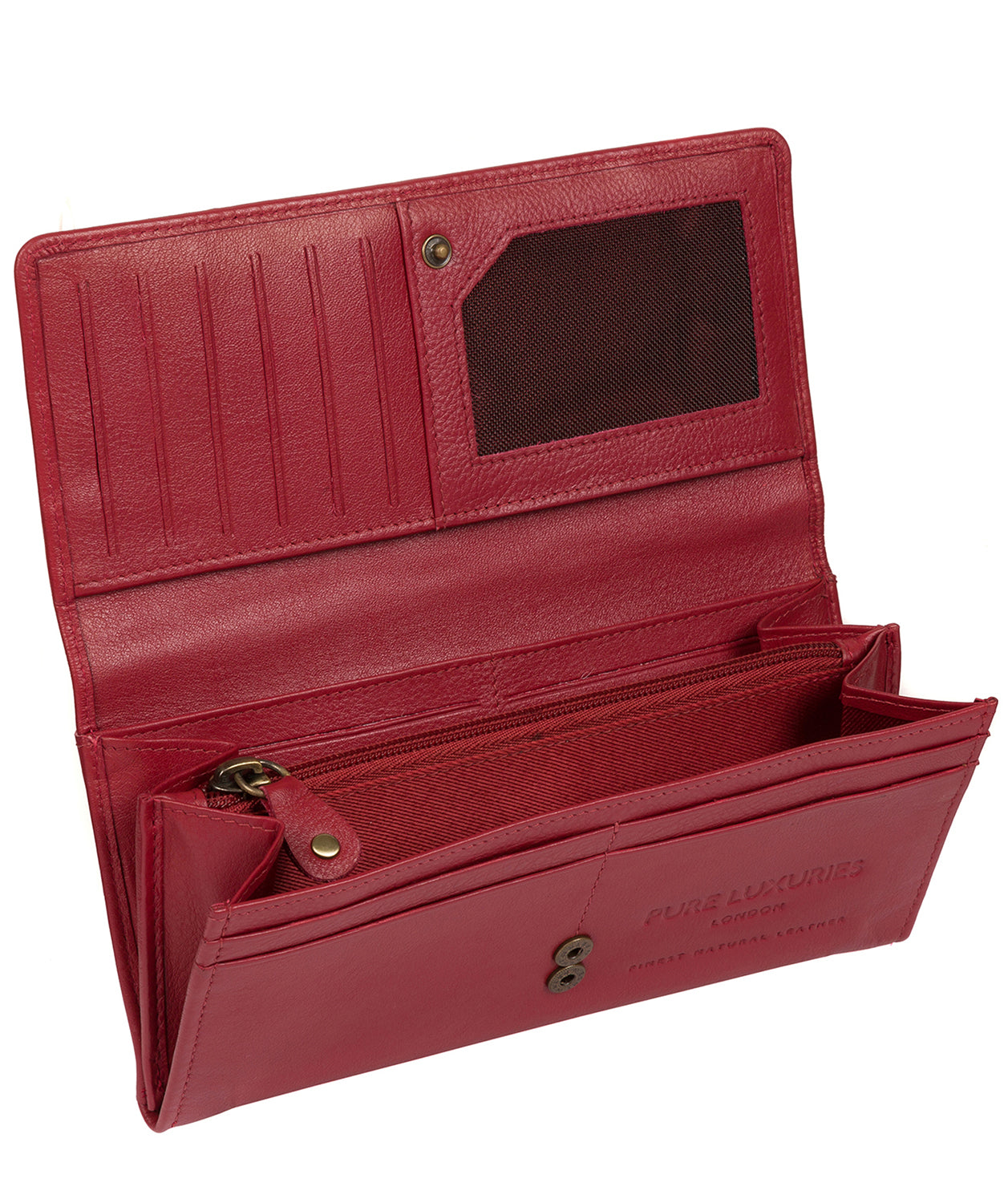 'Honor' Light Red Leather Purse