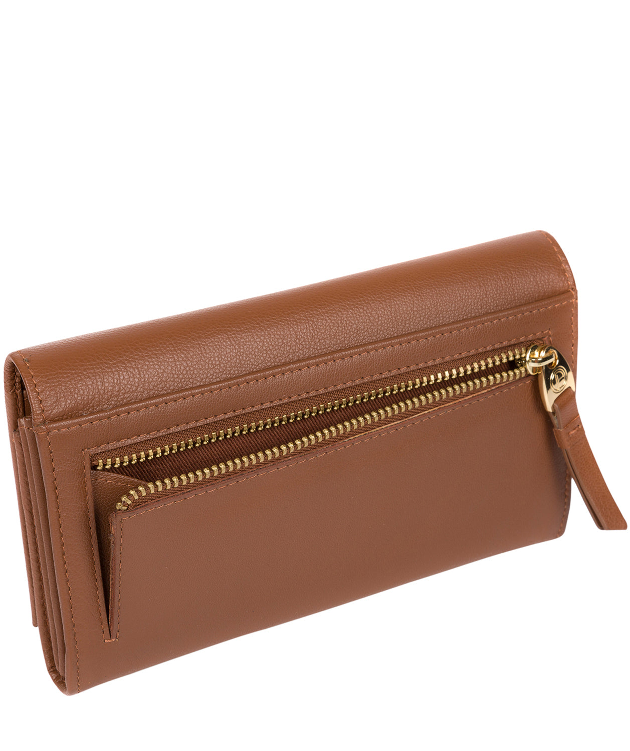 'Finch' Tan Leather Bi-Fold Purse