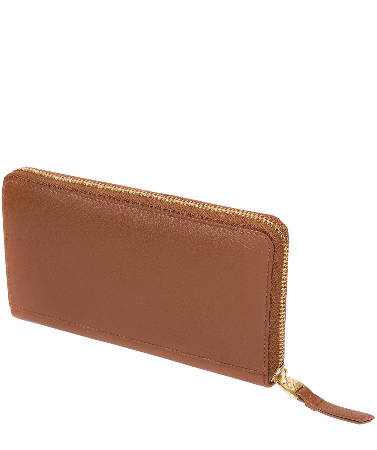 'Robin' Tan Leather Zip Round Purse image 3